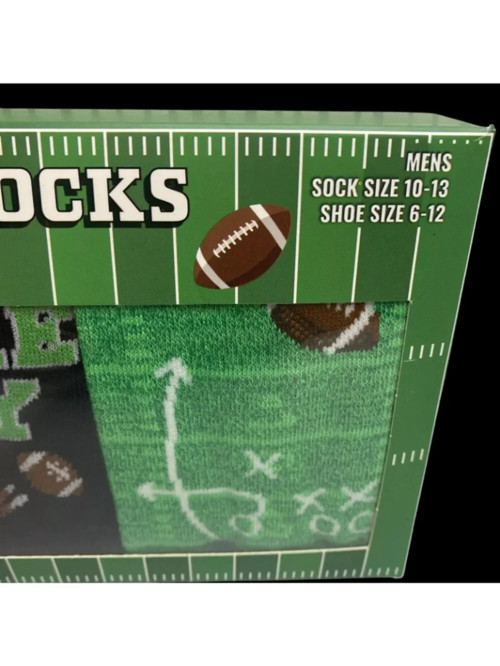 Men's Game Day Football Crew Socks Gift Set - Size 6-12 - New in Box